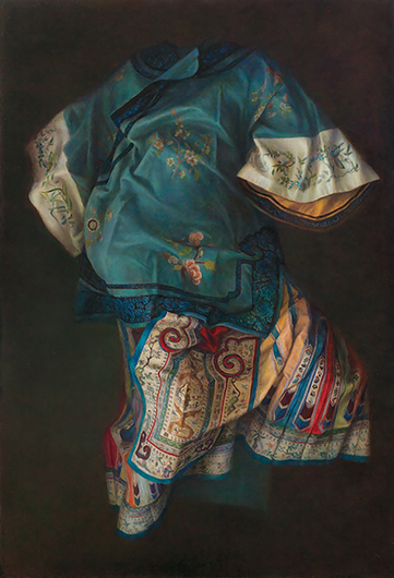 陳香伶，〈獨舞〉，130x89公分，油彩、畫布，2022年。