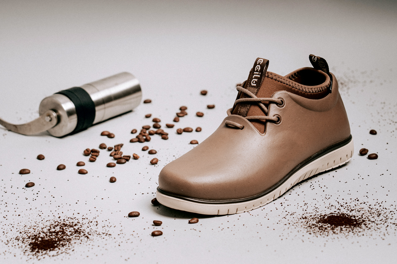 馳綠從咖啡渣等各種廢棄物找到製鞋的新出路。馳綠提供