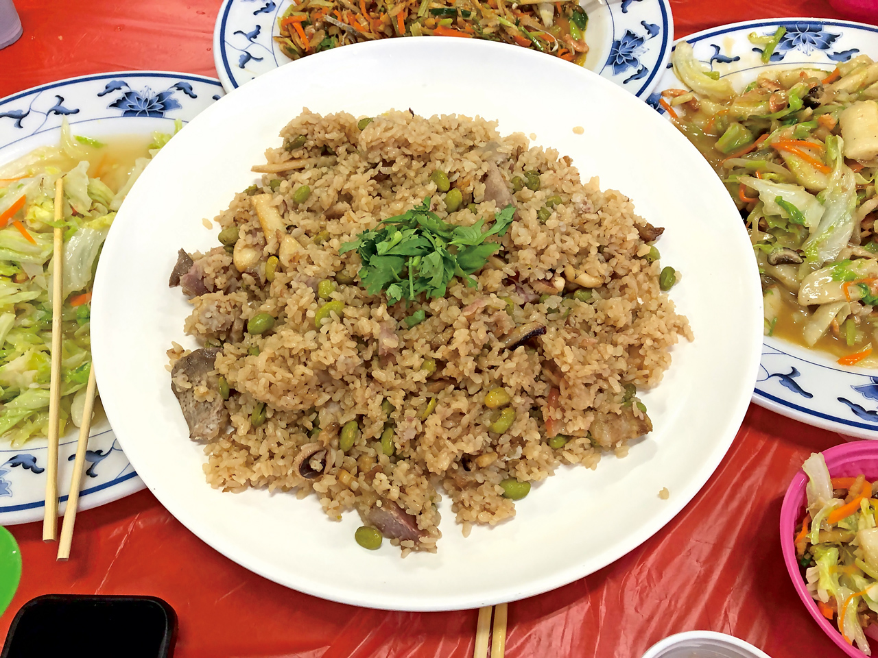 大陳道地料理：豬肉飯。