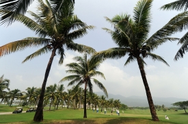 目前海南省已開業的高爾夫球場有26家。圖為海南三亞的一座高爾夫球場。